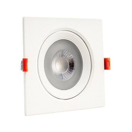 Spot Led Quadrado Branco Neutro 4000K 12W Bivolt