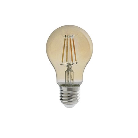 Lâmpada Filamento Led Retrô Pera A60 E27 Dimerizável 4W 110V