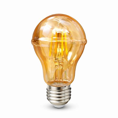 Lâmpada Filamento Led Retrô Pera A60 E27 Dimerizável 4W 110V