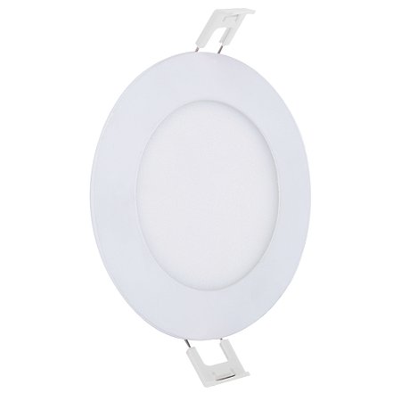 Painel Led Embutir Redondo Branco Frio 6500K 6W Bivolt