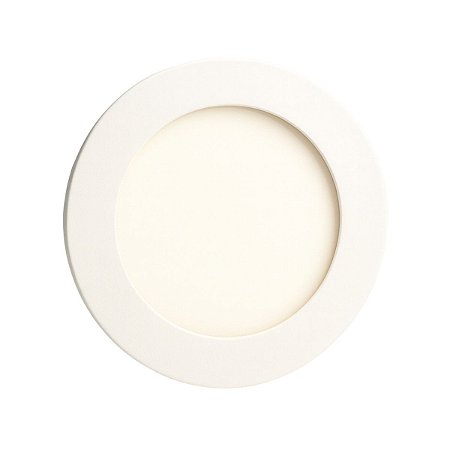 Painel Led Embutir Redondo Branco Frio 6500K 6W Bivolt