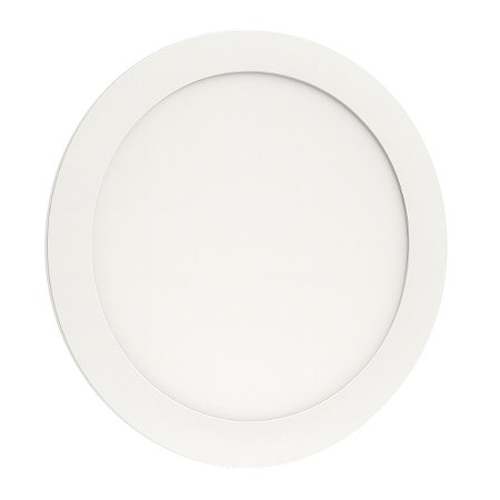 Painel Led Embutir Redondo Branco Frio 6500K 18W Bivolt