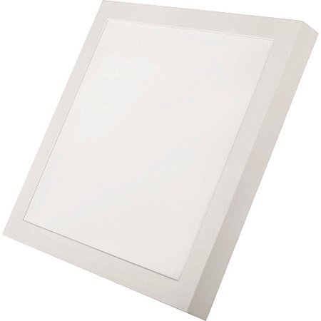 Painel Led Sobrepor Quadrado Branco Frio 65000K 30W Bivolt