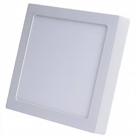 Painel Led Sobrepor Quadrado Branco Neutro 4000K 12W Bivolt