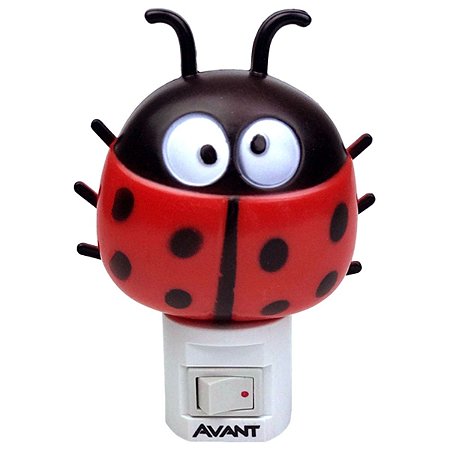 Luz Noturna LED de Tomada 3000K 1W Bivolt Avant Joaninha