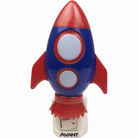 Luz Noturna Led Foguete 3000K 1W Bivolt