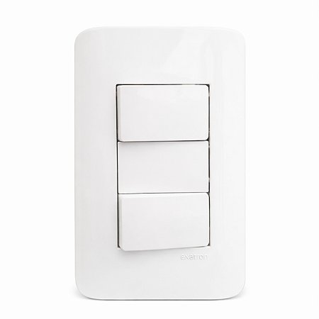 Conjunto 4x2 com 2 Interruptores Paralelos 10A/250V