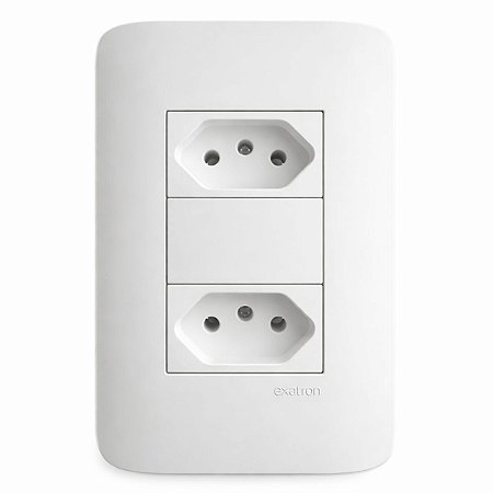 Conjunto 4x2 com 2 Tomadas 2P+T 10A/250V