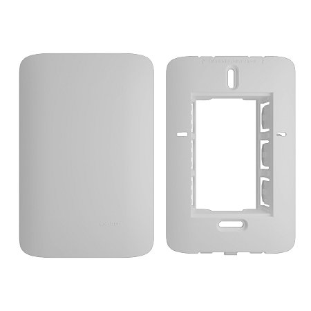 Placa Cega 4x2 com Suporte Branca