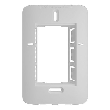 Placa Cega 4x2 com Suporte Branca