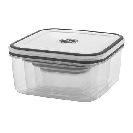 Kit de Potes de Plástico Porta Mantimentos Herméticos Electrolux - 4 Unidades