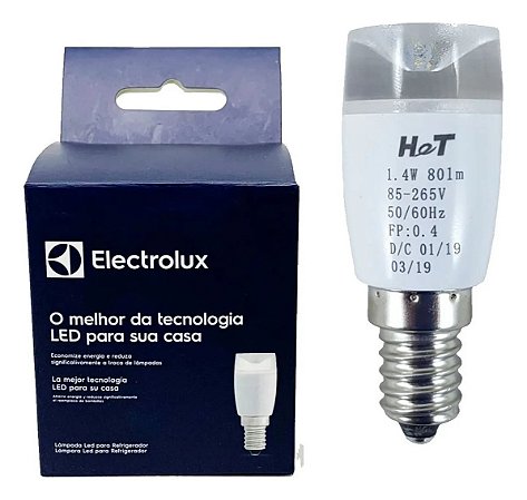 Lâmpada Led E14 1,4W Bivolt para Refrigerador Electrolux