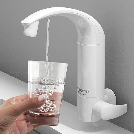 Torneira para Cozinha de Parede com Purificador de Água Acqua Due Branca Lorenzetti