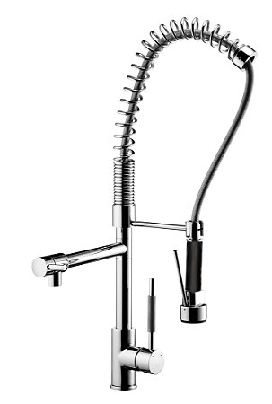 Misturador Monocomando para Cozinha de Mesa com Ducha Especial Loren Kitchen Lorenzetti 2267 C76
