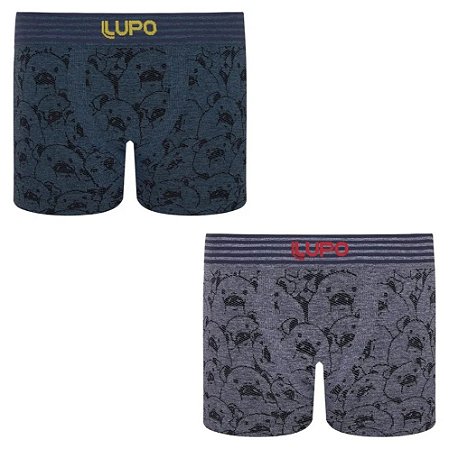 Cueca Boxer Infantil Estampa Ursinhos Sem Costura Lupo