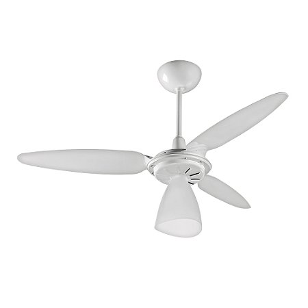 Ventilador de Teto Wind Light com Lustre CV3 110V Branco Ventisol