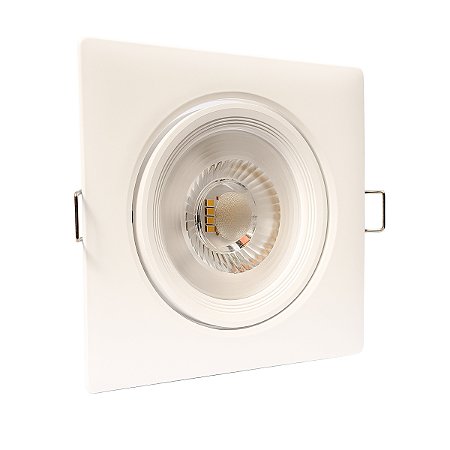 Spot Led Direcional Quadrado 12W Branco Frio 6500k Bivolt