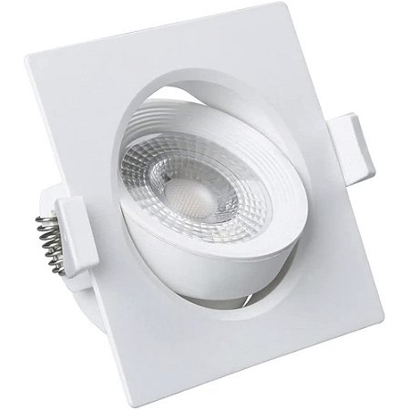 Spot Led Direcional Quadrado 5W Branco Frio 6500k Bivolt