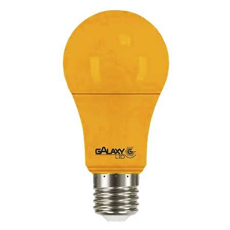 Lâmpada Led Bulbo A60 Anti-Insetos Laranja 9W Bivolt