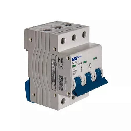 Disjuntor Tripolar 63A Curva C DJ-3K3