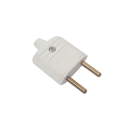 Plugue Desmontável 2P 180º de 10A