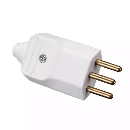 Plugue Desmontável 2P+T 180º de 20A com Prensa Cabos