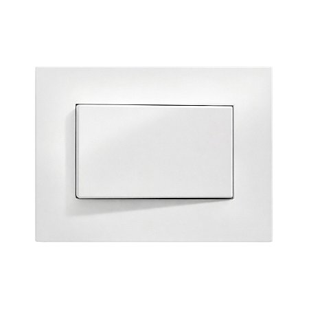 Interruptor Simples 10A/250V para Embutir em Móvel Linha Clean 65x45mm Branco