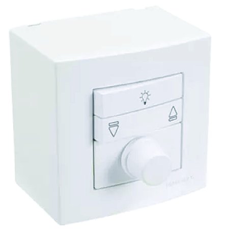 Caixa de Sobrepor com Controle para Ventilador 75x75mm 110V Sleek Branco