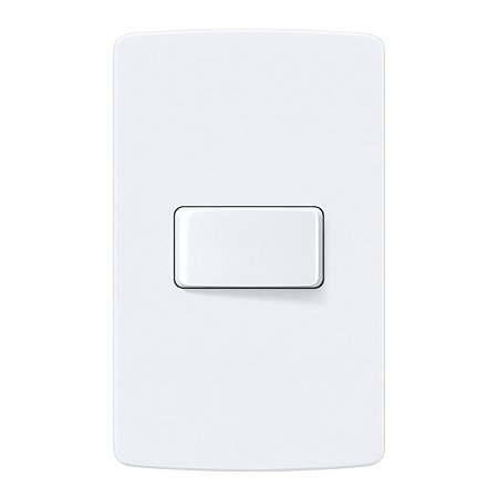Placa 4x2 com 1 Interruptor Simples 10A/250V Linha B3