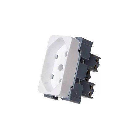 Módulo Tomada Padrão Brasileiro 2P+T 20A/250V Linha B3 Branco