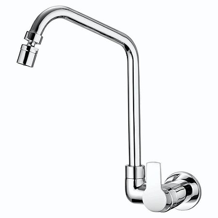 Torneira para Cozinha de Parede Move Cromada Lorenzetti 1168 C57