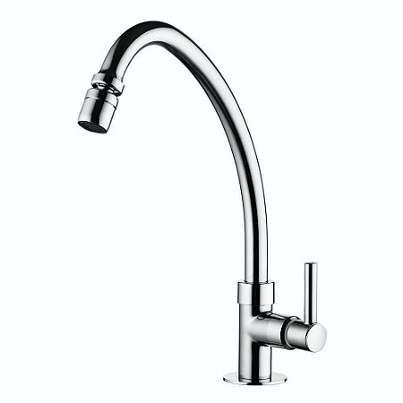 Torneira para Cozinha de Mesa Fit Slim Cromada Lorenzetti 1167 C31