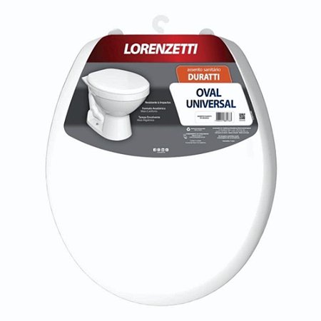 Assento Sanitário Oval Universal Duratti Branco Lorenzetti