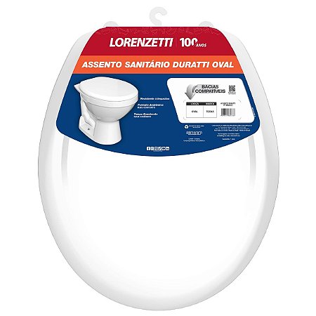 Assento Sanitário Oval Universal Duratti Branco Lorenzetti