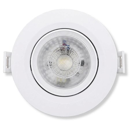 Spot Dicróico Direcional Redondo 5W Branco Frio 6000k Bivolt