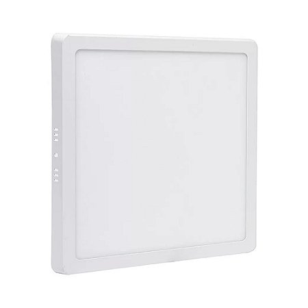 Painel Led Sobrepor Quadrado Branco Frio 6000K 18W Bivolt