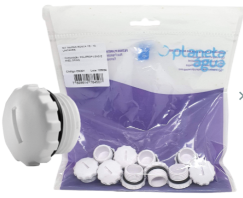 Kit Tampão de Rosca 1/2" para Purificadores de Água CN21 - 10 unidades
