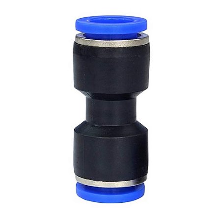 Conexão Pneumática Plástica Instantânea União Reta 10mm