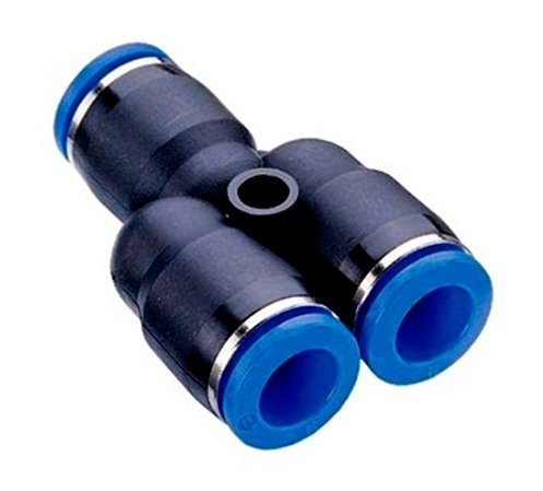 Conexão Pneumática Plástica Instantânea União em Y 10mm