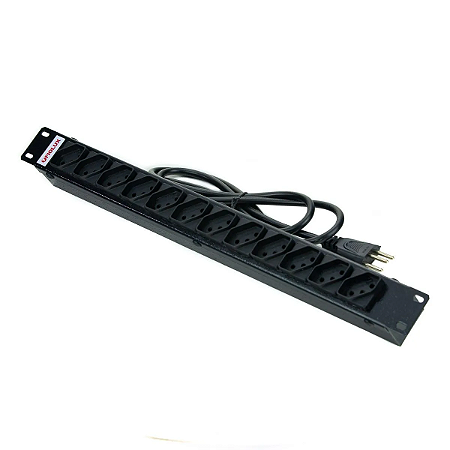 Régua de 12 Tomadas para Rack 19"