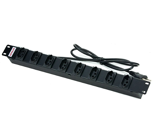 Régua de 8 Tomadas para Rack 19"