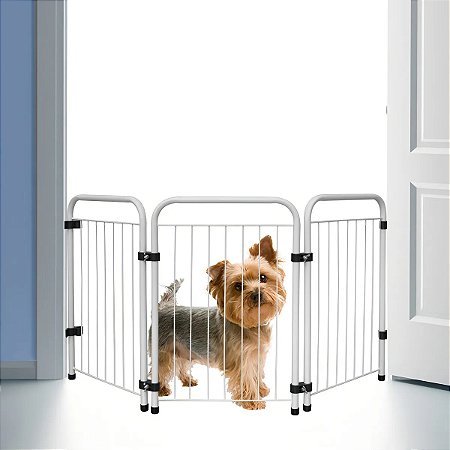 Cercado Portátil Dobrável Petmix Branco