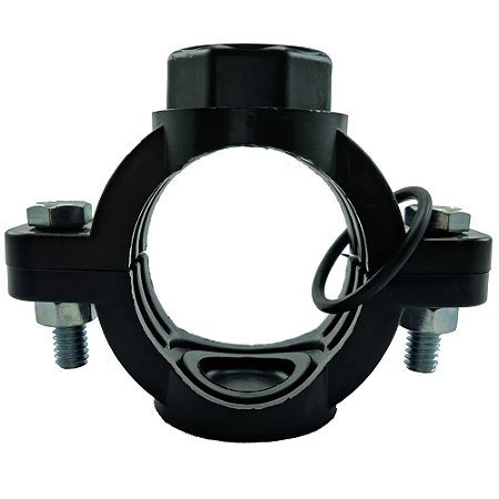 Colar de Tomada 75mm x 1/2" com Derivação Simples Roscada