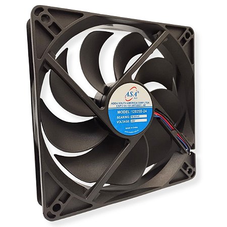 Cooler MiniVentilador 12025S-24 3 Fios 24V D122 120mm AsaFan