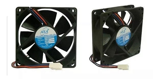 Cooler Mini Ventilador 8025S-12 3 Fios 12V