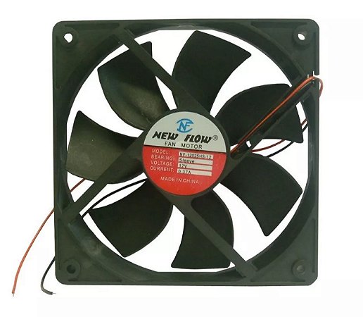 Cooler Mini Ventilador 12025S-12 2 Fios 12V
