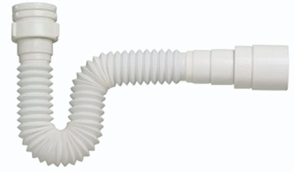 Sifão Flexível Corrugado PVC Universal para DN38 DN40 DN48 DN50 1682