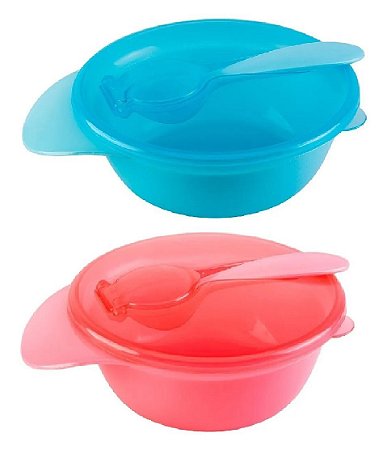 Prato Fundo Bowl com Tampa e Colher Buba