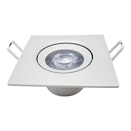 Spot Led Quadrado 5W Branco Neutro 4000K Bivolt