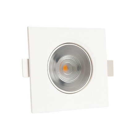 Spot Led Quadrado 5W Branco Neutro 4000K Bivolt